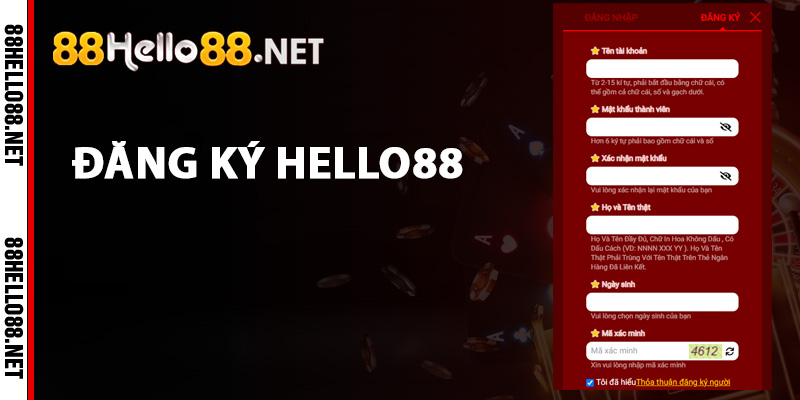 Hướng dẫn đăng ký Hello88